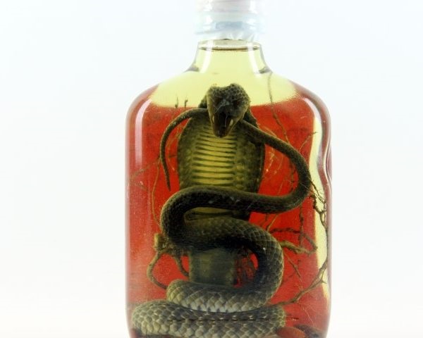 vente bouteille alcool serpent
